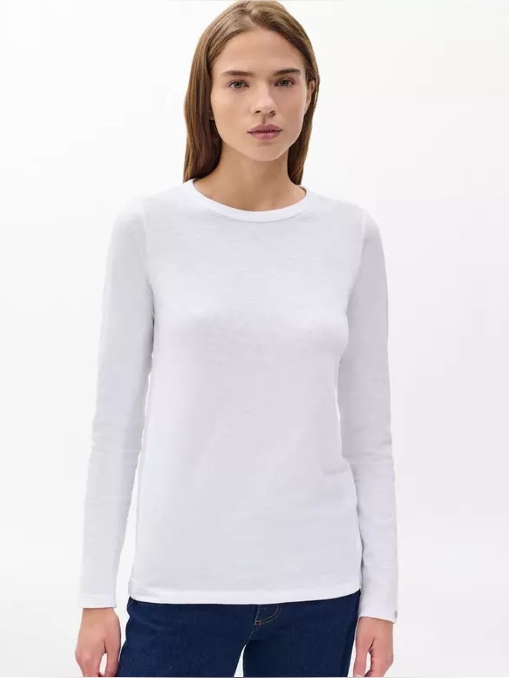Rag & Bone The Slub Long Sleeve in White